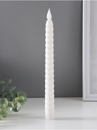Светодиодная свеча, ночник LED RISALUX «День рождения», 3×ААА, 2×2×25 см