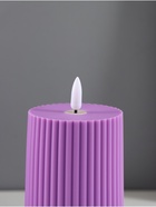Светодиодная свеча, ночник LED RISALUX «Уют», 3×ААА, сиреневый, 7.5×7.5×12.5 см - Фото 8