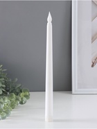 Набор светодиодных свечей, ночники LED RISALUX «Нежность», 2 шт., 2×ААА, белый, 2×2×27.5 см - Фото 3