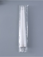 Набор светодиодных свечей, ночники LED RISALUX «Нежность», 2 шт., 2×ААА, белый, 2×2×27.5 см - фото 58031817