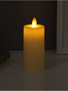 Светодиодная свеча, ночник LED RISALUX «Уют», 3×AG13, белый, 5×5×11 см - Фото 3