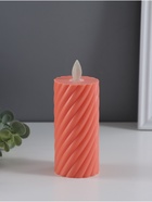 Светодиодная свеча, ночник LED RISALUX «Свидание», 3×AG13, оранжевый, 5×5×11 см - Фото 1