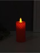 Светодиодная свеча, ночник LED RISALUX «Свидание», 3×AG13, оранжевый, 5×5×11 см - Фото 3