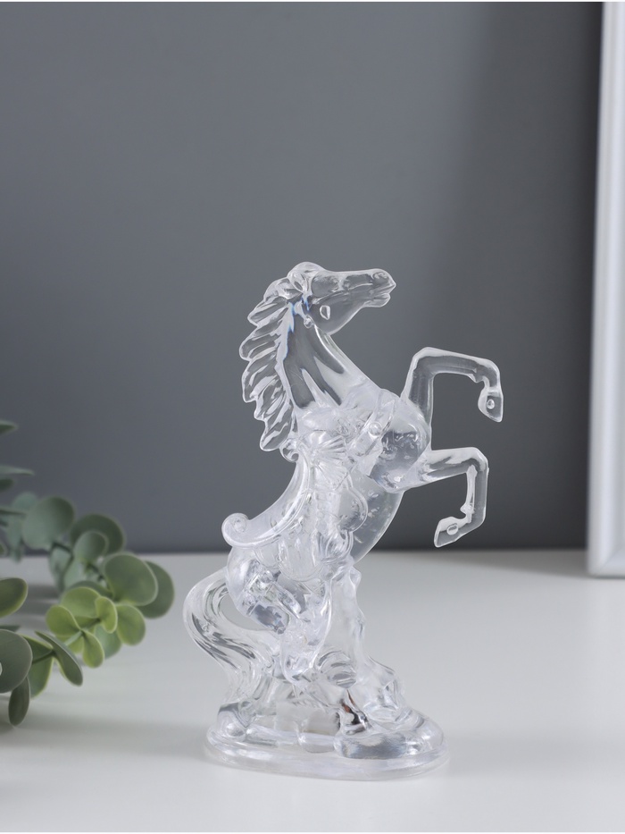 Светодиодная свеча, ночник LED RISALUX «Конь», RGB, 3×AG13, 5×8×15 см - Фото 1