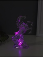 Светодиодная свеча, ночник LED RISALUX «Конь», RGB, 3×AG13, 5×8×15 см - Фото 4