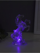 Светодиодная свеча, ночник LED RISALUX «Конь», RGB, 3×AG13, 5×8×15 см - Фото 7