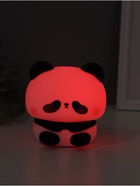 Фигурка светящаяся RISALUX «Панда», 2 Вт, LED-ночник антистресс, RGB, USB, 10×10.5×10.5 см - Фото 3