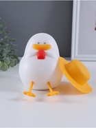 Фигурка светящаяся RISALUX «Утка в отпуске», 2 Вт, LED-ночник антистресс, RGB, USB, 10×8.5×14.5 см - Фото 2