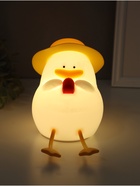Фигурка светящаяся RISALUX «Утка в отпуске», 2 Вт, LED-ночник антистресс, RGB, USB, 10×8.5×14.5 см - Фото 3