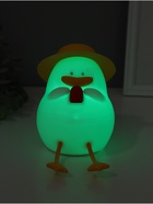 Фигурка светящаяся RISALUX «Утка в отпуске», 2 Вт, LED-ночник антистресс, RGB, USB, 10×8.5×14.5 см - Фото 5