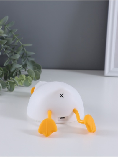 Фигурка световая RISALUX «Спящая утка», 2 Вт, LED-ночник антистресс, RGB, USB, 10×10×21 см