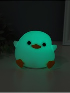 Фигурка светящаяся RISALUX «Утенок», 2 Вт, LED-ночник антистресс, RGB, USB, 10×12×9.5 см - Фото 4
