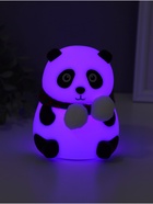 Фигурка светящаяся RISALUX «Панда в шарфе», 2 Вт, LED-ночник антистресс, RGB, USB, 10.5×10×13.5 см 10841323 - фото 3390726