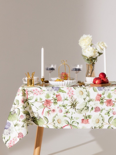 Скатерть Этель Organic home 146×250 см, репс 210 г/м², 100% хлопок