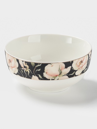 Салатник WY Pink O'hara, фарфор, 600 мл, d=14 см, чёрный