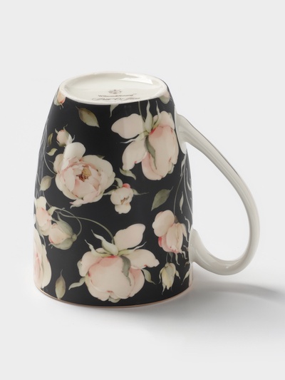 Кружка WY Pink O'hara, фарфор, 350 мл, чёрная