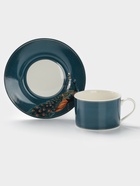 Чайная пара WY Royal bird, фарфор, 220 мл, бирюзовая - Фото 1