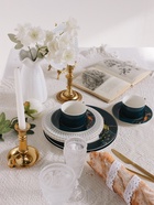 Чайная пара WY Royal bird, фарфор, 220 мл, бирюзовая - Фото 9