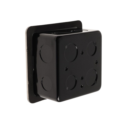 Розетка выдвижная, 16 А, одноместная, серебристая