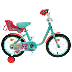 УЦЕНКА Велосипед 16" Graffiti Fashion Girl, цвет тиффани/персиковый 10865181