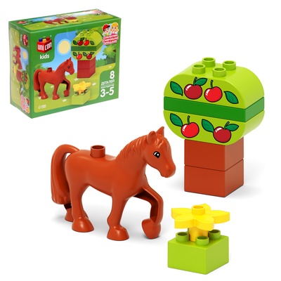 УЦЕНКА Конструктор UNICON «Лошадка в саду», 8 деталей