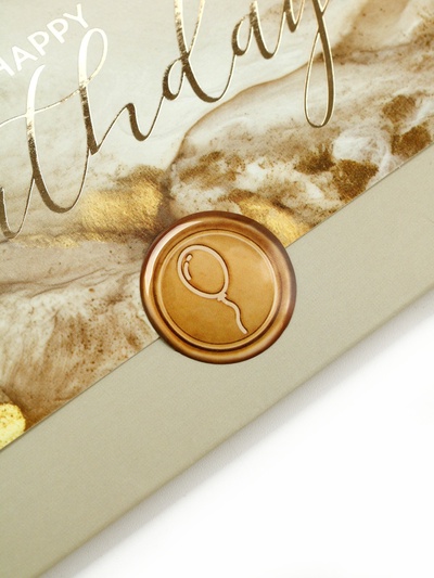 Конверт для денег с наклейкой, «С днём рождения!», тиснение, 17.5 х 9 см