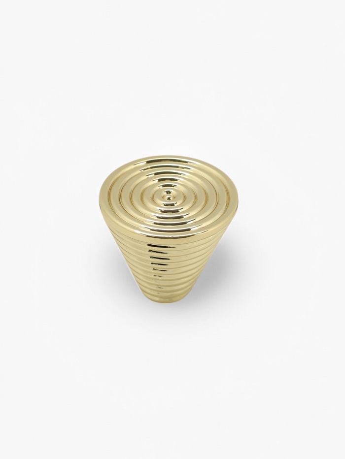 Ручка-кнопка CAPPIO «Лабиринт», цинк, цвет золото