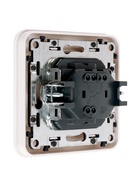 Выключатель, серия Circular, 10 А, одноклавишный, скрытый монтаж, белый - Фото 4