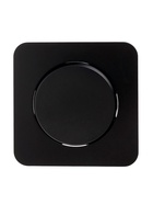 Выключатель, серия Circular, 10 А, одноклавишный, скрытый монтаж, чёрный - Фото 3
