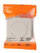 Выключатель проходной, серия Circular, 10 А, одноклавишный, скрытый монтаж, белый - Фото 5