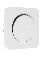 Выключатель, серия Circular, 10 А, одноклавишный, с подсветкой, скрытый монтаж, белый - Фото 2