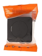 Выключатель, серия Circular, 10 А, одноклавишный, с подсветкой, скрытый монтаж, чёрный - Фото 5