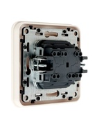 Выключатель, серия Circular, 10 А, двухклавишный, скрытый монтаж, белый - Фото 4