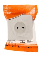 Розетка одноместная, серия Circular, 10 А, скрытый монтаж, без заземления, белая - Фото 6