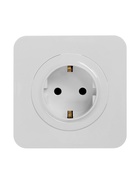 Розетка одноместная, серия Circular, 16 А, скрытый монтаж, с заземлением, белая - Фото 4