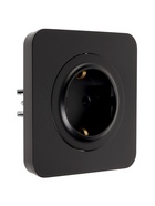 Розетка одноместная, серия Circular, 16 А, скрытый монтаж, с заземлением, чёрная - Фото 3