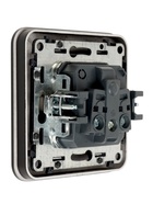 Розетка одноместная, серия Circular, 16 А, скрытый монтаж, с заземлением, чёрная - Фото 5