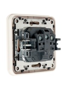 Розетка одноместная, серия Circular, 16 А, скрытый монтаж, с заземлением, серебристая рамка, белая - Фото 5