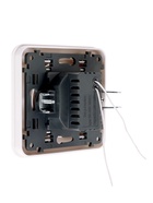 Розетка с 2 USB-A разъёмами, 2.1 А, 5 В, серия Circular, скрытый монтаж, белая - Фото 4