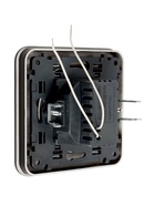 Розетка с 2 USB-A разъёмами, 2.1 А, 5 В, серия Circular, скрытый монтаж, чёрная - Фото 4