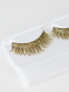 Ресницы накладные «Сияй», с блёстками, 14 мм, без клея, золотистые - Фото 2