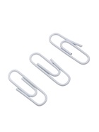 Скрепки 28 мм белые в пластиковой тубе 150 штук, TOP Calligrata - Фото 3