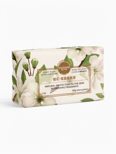 Мыло твердое «Оранжевый цветок», 200 г