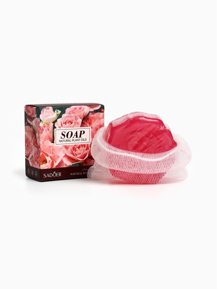 Мыло «Роза» с натуральным эфирным маслом розы, 100 г - Фото 1