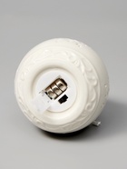 Ёлочный шар с подсветкой «Снежинка», 10×8.8×8.8 см, 1 LED, керамика, от батареек LR44×3, керамика, свечение тёплое белое - Фото 7