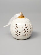 Ёлочный шар с подсветкой «Вьюга», 10×8.8×8.8 см, 1 LED, керамика, от батареек LR44×3, керамика, свечение тёплое белое - Фото 6