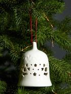 Ёлочный шар с подсветкой «Колокольчик», 10.5×8.3×8.3 см, 1 LED, керамика, от батареек LR44×3, керамика, свечение тёплое белое - Фото 5