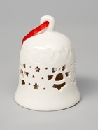 Ёлочный шар с подсветкой «Колокольчик», 10.5×8.3×8.3 см, 1 LED, керамика, от батареек LR44×3, керамика, свечение тёплое белое - Фото 6