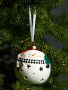 Ёлочный шар с подсветкой «Снеговик», 10×8.6×8.6 см, 1 LED, керамика, от батареек LR44×3, керамика, свечение тёплое белое - Фото 5