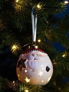 Ёлочный шар с подсветкой «Дед Мороз», 10×8.6×8.6 см, 1 LED, керамика, от батареек LR44×3, керамика, свечение тёплое белое - Фото 4